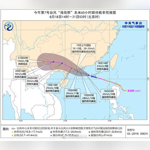 今天最新台风实时路径（今日台风路线）